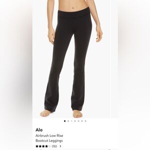 ALO YOGA Airbrush Low Rise Boot Cut Leggings